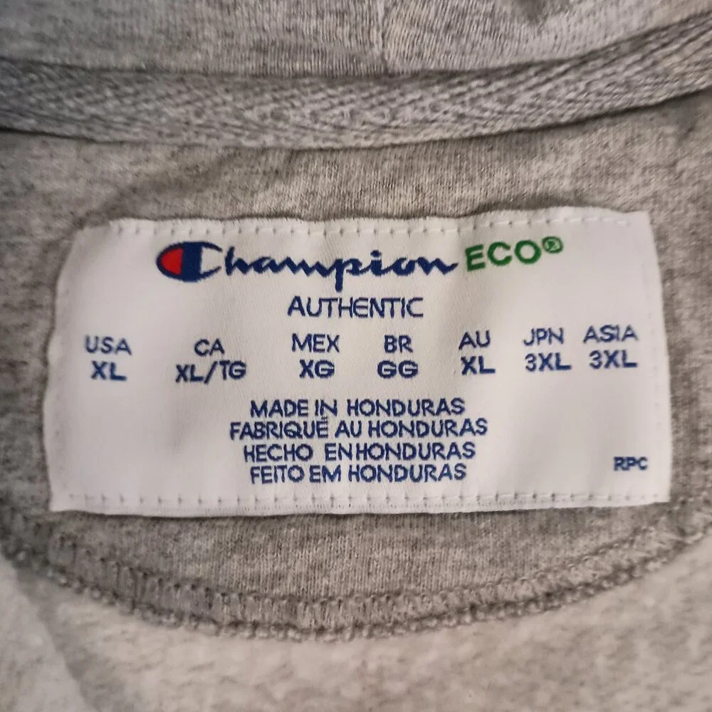 Champion Women’s Eco Fleece Full Zipper Tan Hoodie Size XL - Picture 8 of 16